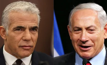 Yair Lapid y Benjamín Netanyahu, los principales candidatos para las elecciones en Israel
