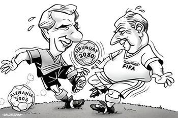 Caricatura publicada en la sección "Hecho del día" de El Observador aquel 4 de octubre de 2005
