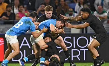 Los Teros ante Nueva Zelanda en el Mundial de Rugby 
