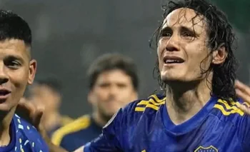 La emoción de Edinson Cavani llegó hasta las lágrimas, tras clasificar con Boca Juniors a la final de la Copa Libertadores de América