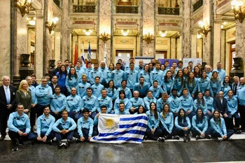 La delegación uruguaya para los Panamericanos