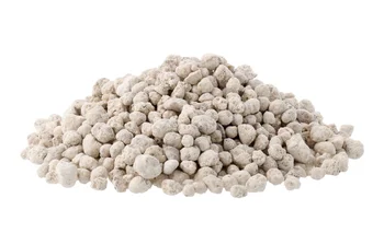 Fertilizante granulado para uso agropecuario.