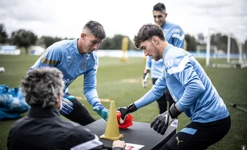 La activación de la selección uruguaya antes del partido ante Brasil