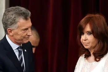 Macri y CFK el día de la asunción de Alberto Fernández como presidente