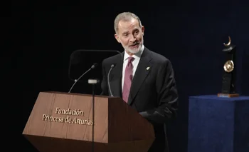  El Rey Felipe VI interviene en la 43ª edición de la entrega de los ‘Premios Princesa de Asturias 2023’.
