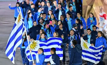Uruguay en el desfile inaugural
