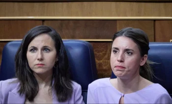 Las ministras ione Belarra e Irene Montero, de Podemos.
