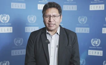 Freddy Mamani, el vicecanciller de Bolivia, fue el encargado de hacer el anuncio.
