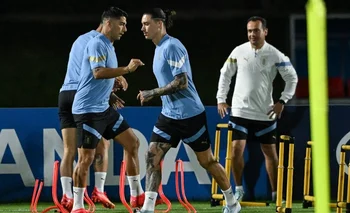 Suárez y Núñez durante el Mundial