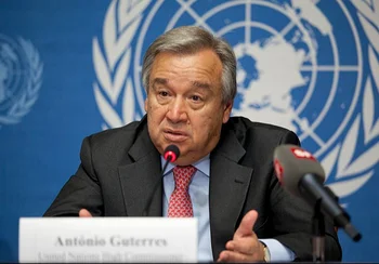 El secretario general de Naciones Unidas, Antonio Guterres destacó que a pesar de las promesas de la COP 26 de Glasgow, la  inversión contra el calentamiento global retrocedió 