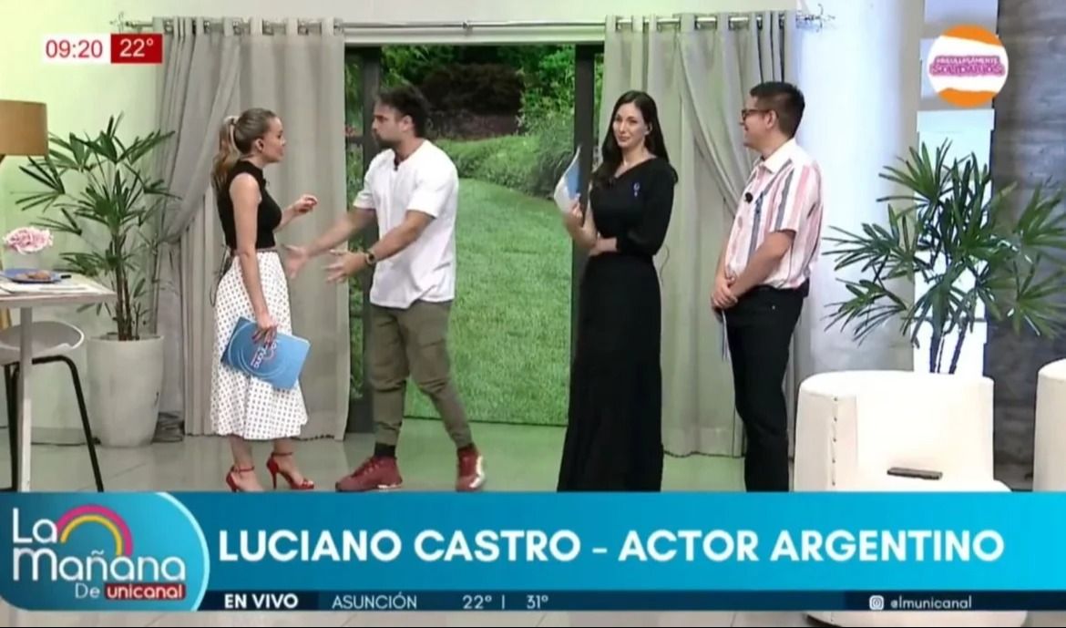 Luciano Castro habló de su incomodidad en la televisión paraguaya: “Soy un mal llevado”