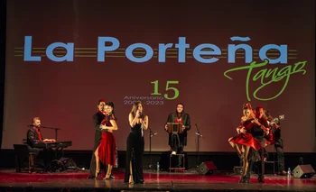 Una de las funciones del 15º aniversario de La Porteña Tango.