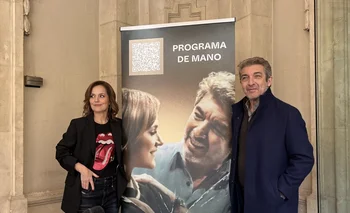 Los actores Ricardo Darín y Andrea Pietra presentan la obra teatral 