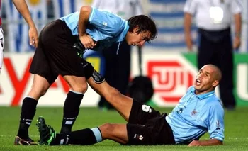 Álvaro “Chino” Recoba y Darío Rodríguez en la selección uruguaya en el Mundial 2002