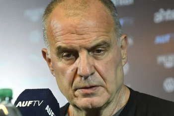 Marcelo Bielsa, entrenador de Uruguay