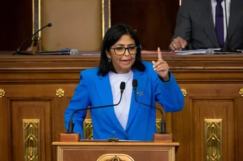 La vicepresidenta venezolana, Delcy Rodríguez, rechazó las acusaciones de Guyana que consideró una “amenaza” el referendo convocado por Venezuela sobre el Esequibo