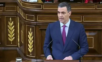 Pedro Sánchez en el debate por la investidura