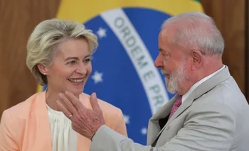 Lula da Silva y Von Der Leyen.
