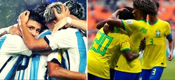 Argentina - Brasil, clásico también en el sub 17