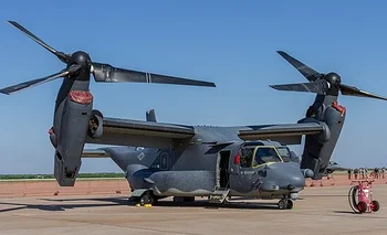 En el avión militar Osprey viajaban ocho infantes de marina estadounidenses. 