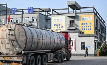 Distribución de combustibles, en China.