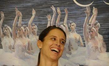 María Noel Riccetto durante una presentación del Lago de los Cisnes en 2019. Archivo
