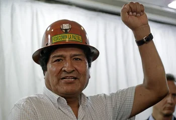 Archivo, 2019. El expresidente de Bolivia, Evo Morales, fue de los dirigentes que participó en la edición de este año