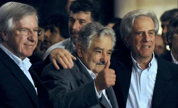 Astori, Mujica y Vázquez, los tres líderes del FA