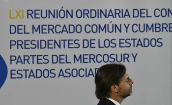 Lacalle en la cumbre del Mercosur de diciembre de 2022. (Archivo)