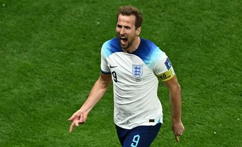 Harry Kane celebra su gol ante Francia