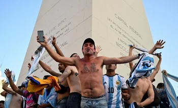 La locura argentina en el Obelisco
