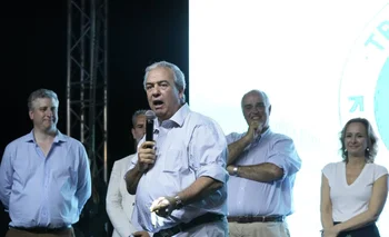 Luis Alberto Heber, ministro del Interior, en la celebración por los 30 años de la Lista 71