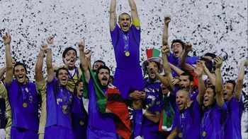 Italia festeja el título de campeón mundial 2006