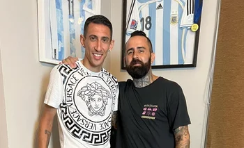 Ángel di María se tatuó la Copa del Mundo