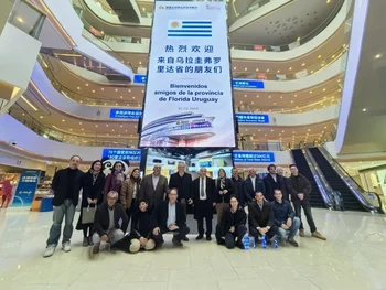 Delegación uruguaya en China.