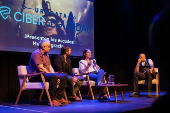 Alejandro Reyna, Osvaldo Barrios, Fabiana Santellán y Claudio López