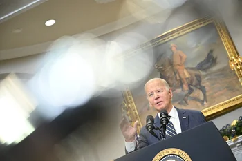 El presidente estadounidense Joe Biden acusó a los republicanos de apoyar a Putin.