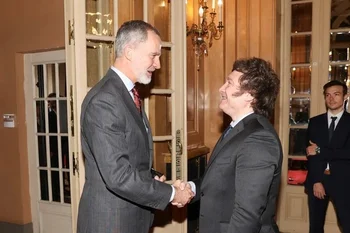 El rey de España Felipe VI se reúne con Javier Milei, presidente electo de Argentina (Casa Real)