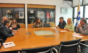 Delegación del Organismo Internacional de Energía Atómica (OIEA), encabezada por su director, Rafael Grossi.