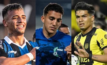 Luciano Rodríguez, Federico Pereira y Matías Arezo buscan el premio como mejor jugador del Campeonato Uruguayo 2023 en la encuesta Fútbolx100