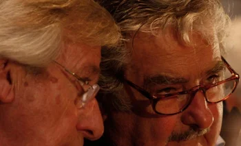 El entonces vicepresidente Danilo Astori con el presidente Mujica