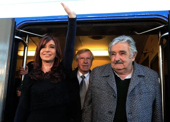 Cristina Fernández de Kirchner y José Mujica. Archivo