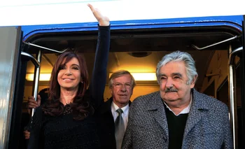 Cristina Fernández de Kirchner y José Mujica. Archivo