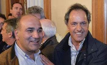Juan Manzur y Daniel Scioli.