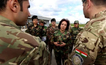 Las mujeres tienen gran protagonismo en la sociedad kurda y en su ejército. <br>