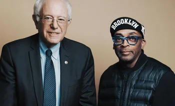 Bernie Sanders y el director Spike Lee