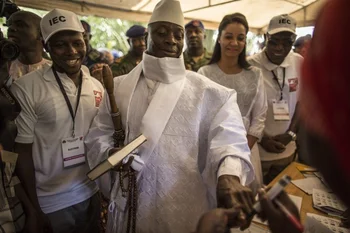 Yahya Jammeh, presidente de Gambia