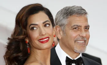 George Clooney y Amal Clooney durante el 69 Festival de Cannes en mayo de 2016