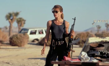 Linda Hamilton en <i>Terminator 2 - Juicio final</i><br>