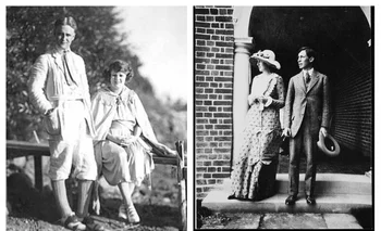 F. Scott Fitzgerald y su mujer Zelda; Virginia Woolf y su marido Leonard<br>